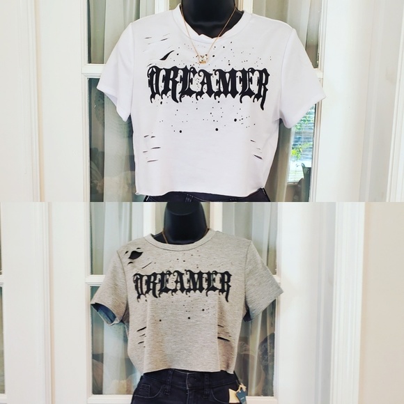 Fashion Nova Tops - ❣ IR Black and White Dreamer Shirt